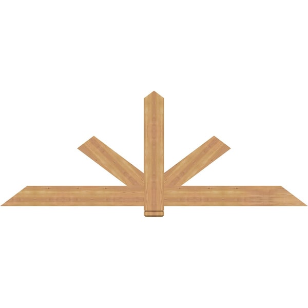 Ekena Millwork Kennewick Timber Gable Bracket, Western Red Cedar, 84"W x 31"H x 1 1/2"D x 5 1/2"F, 9/12 Pitch GBW084X31X0206KEN00SWR - main
